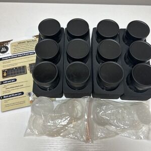 InDrawer Foam Spice Rack Organizer 12‎ 3" Jars Variety Shaker Lids And Jar Lids
